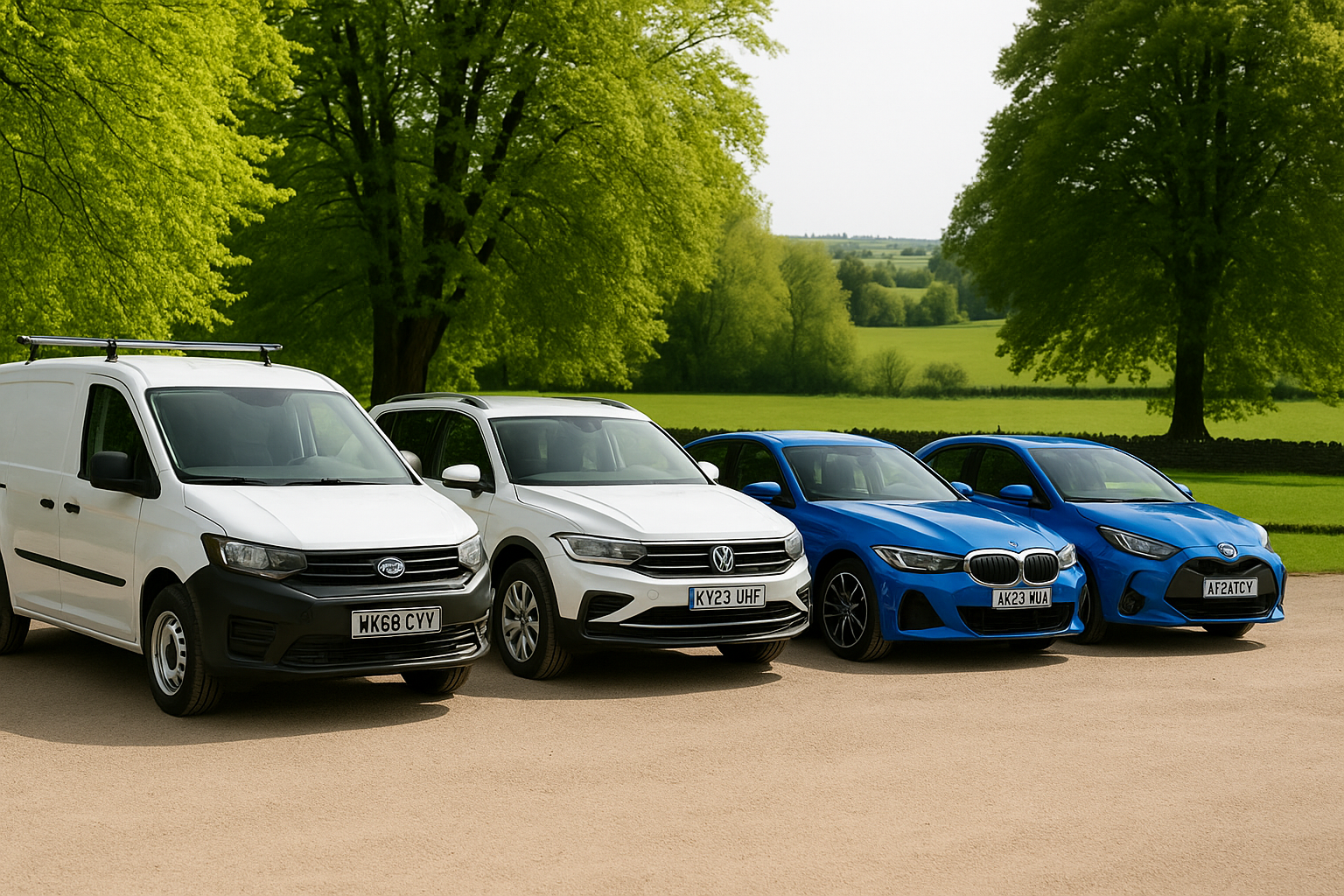 A range of vehicles A range of vehicles